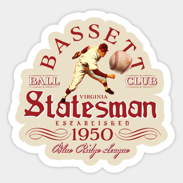 Bassett Statesman Sticker by MindsparkCreative